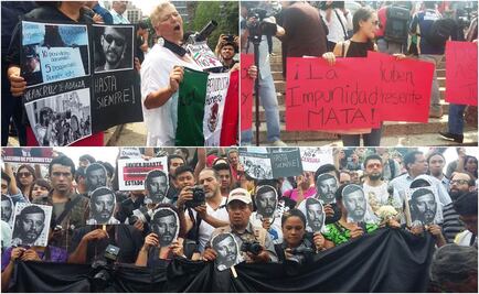 Avanza marcha en Reforma por muerte de fotoperiodista