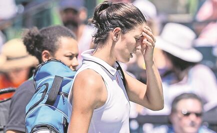 Muguruza abandona por problema estomacal