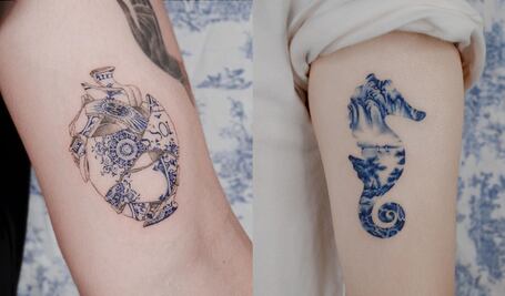 Conoce los tatuajes que parecen de porcelana 