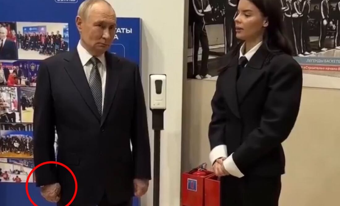 La mano Vladimir Putin genera especulaciones en internet. (12/11/25) Foto: Captura de video