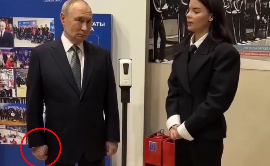 La mano Vladimir Putin genera especulaciones en internet. (12/11/25) Foto: Captura de video