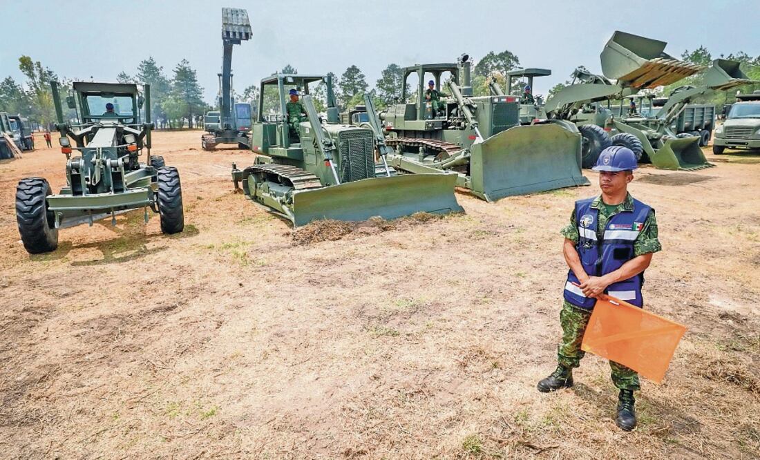 La construcción del nuevo aeropuerto en Santa Lucía permanece paralizada. Foto: ARCHIVO EL UNIVERSAL