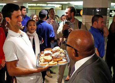 Los peculiares festejos de Djokovic tras ganar el US Open