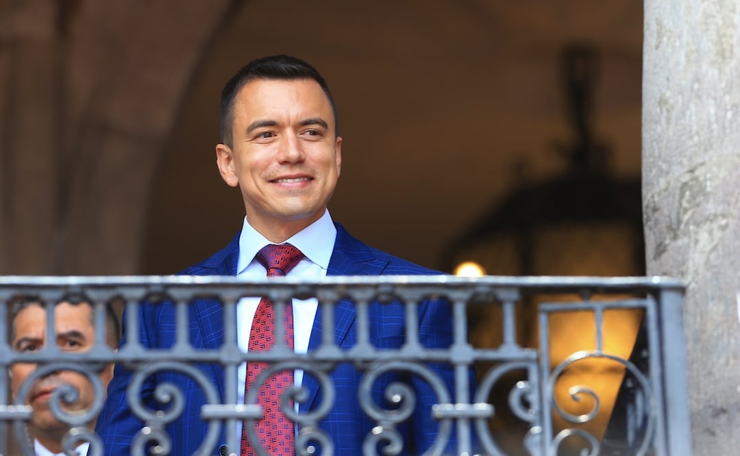 El presidente Daniel Noboa ha viajado con frecuencia a Estados Unidos, especialmente cuando en enero nació su tercer hijo. Foto: EFE