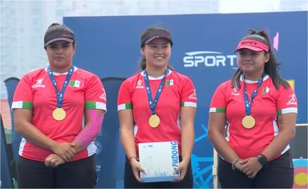 ¡SON DE ORO! México conquista en la categoría femenil de Arco Compuesto la medalla de oro en China