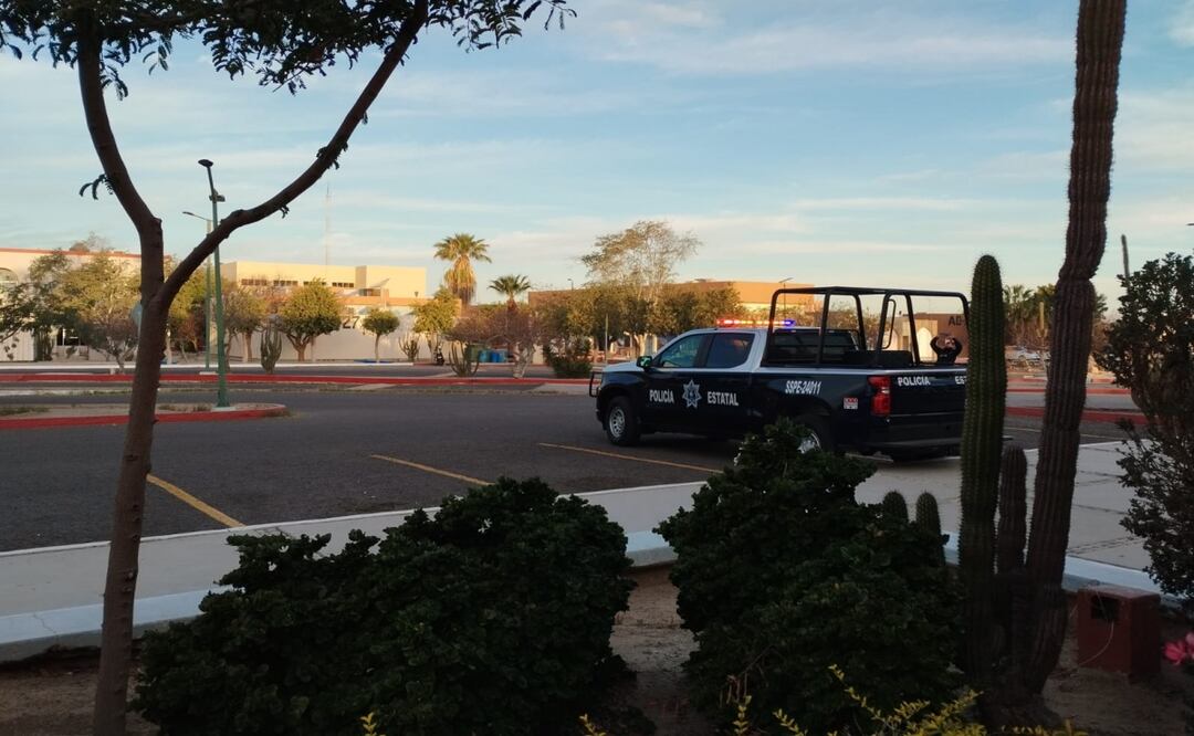 Amenaza de ataque en la UABCS; refuerzan la seguridad con drones y vigilancia policial. Foto: Gladys Navarro