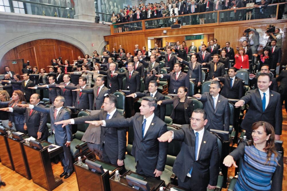 La 59 Legislatura mexiquense estará integrada por nueve fracciones parlamentarias, una más que la anterior (JORGE ALVARADO. EL UNIVERSAL)