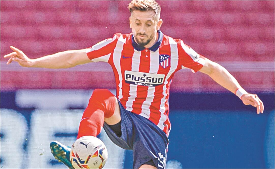 Héctor Herrera convirtió un gol con la camiseta del Atlético de Madrid / Foto: EFE