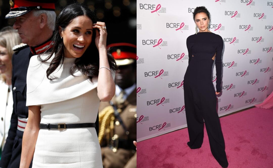 Por fin sabemos por qué Meghan Markle no utiliza vestidos de Victoria Beckham. Foto: Reuters y AFP