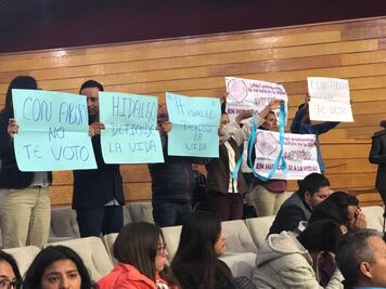 Grupos provida se manifiestan contra aborto en Hidalgo