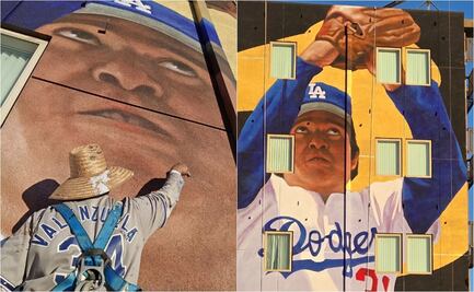 VIDEO: El increíble mural dedicado a Fernando Valenzuela en Los Ángeles