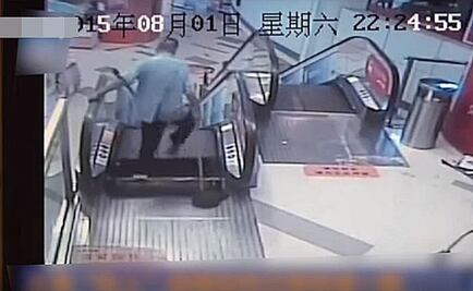 Otro accidente en escaleras eléctricas en China; hombre pierde pierna