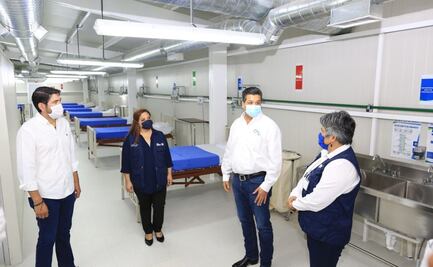 Gobernador de Tamaulipas entrega tercer hospital móvil para atender Covid-19