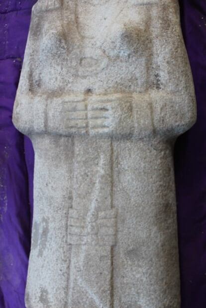 Hallan escultura de dos metros de una mujer de élite en Veracruz; es la primera en su tipo