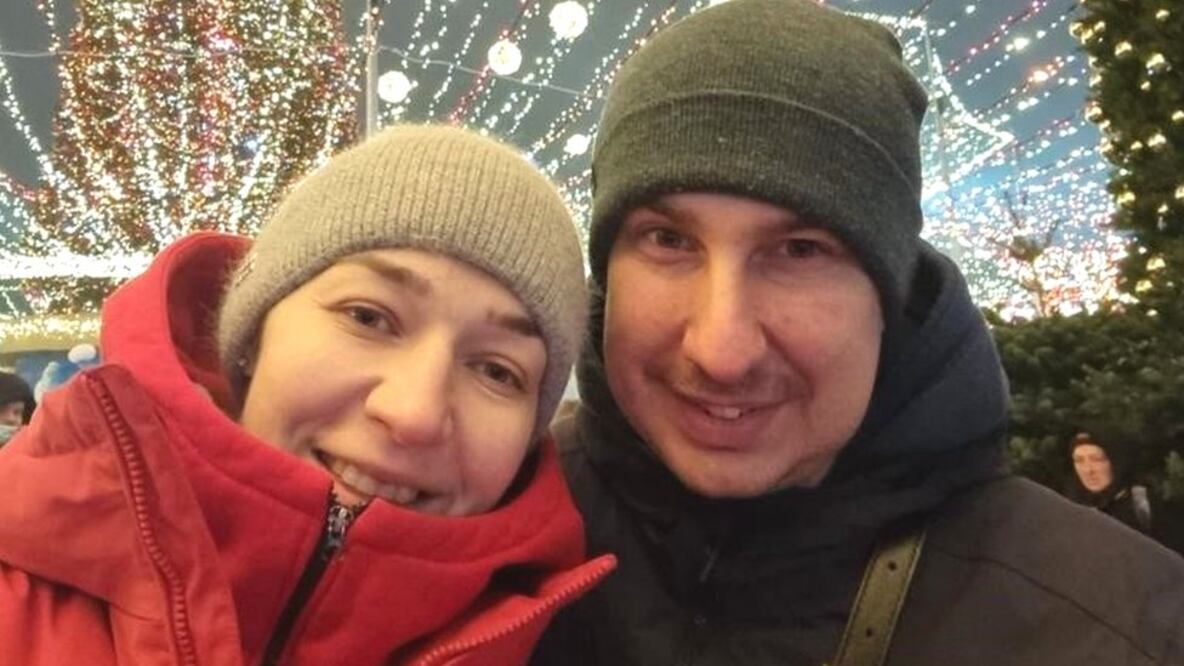 Ksenia y Maksim se conocieron cuando trabajaban en la misma agencia de viajes en Kiev.