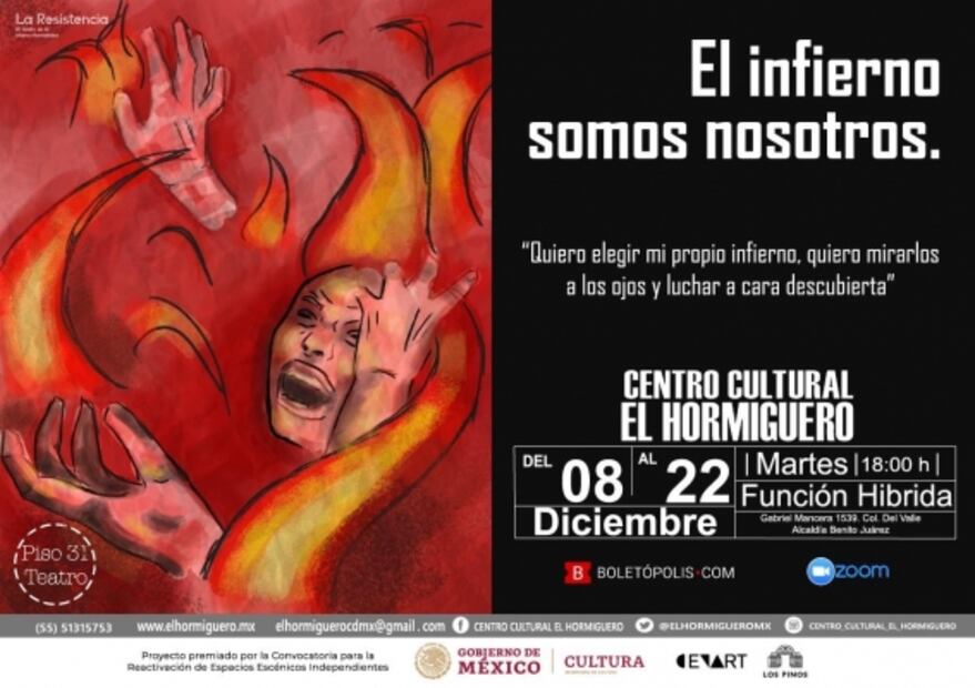 “El infierno somos nosotros”, la obra que va al rescate del Centro Cultural El Hormiguero