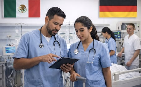 Alemania busca enfermeros mexicanos: ofrece sueldo de hasta 40 mil pesos al mes y capacitación en alemán