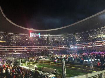 Todavía presumen el concierto que dañó el Estadio Azteca