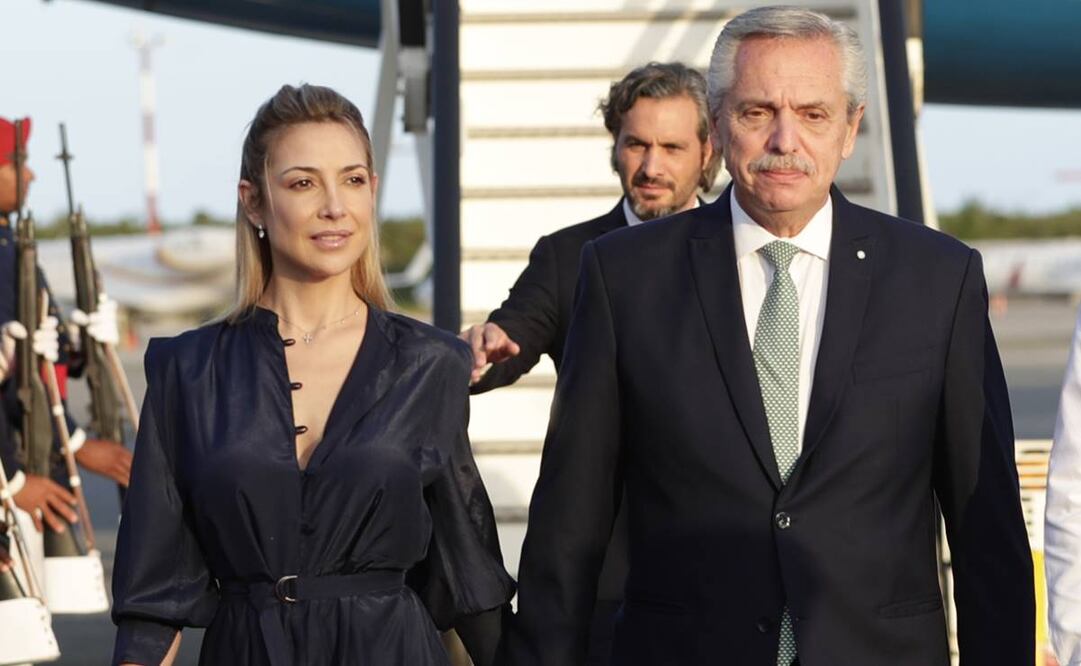 El expresidente de Argentina Alberto Fernández, y su expareja, Fabiola Yáñez. Foto: EFE