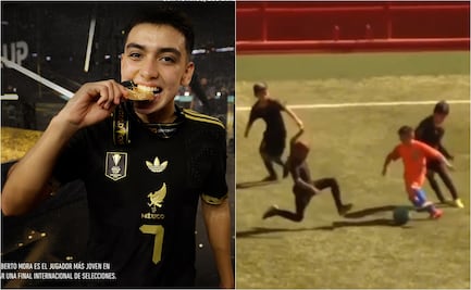Así jugaba Gilberto Mora a los 8 años; revelan video inédito del juvenil mexicano con playera de Cruz Azul
