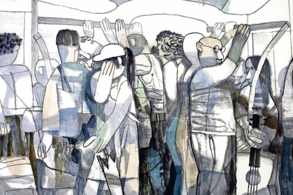 Otoño en el norte número 3, de Yuan Wu. Tinta y color sobre papel (CORTESÍA: MUSEO NACIONAL DE ARTE DE CHINA)