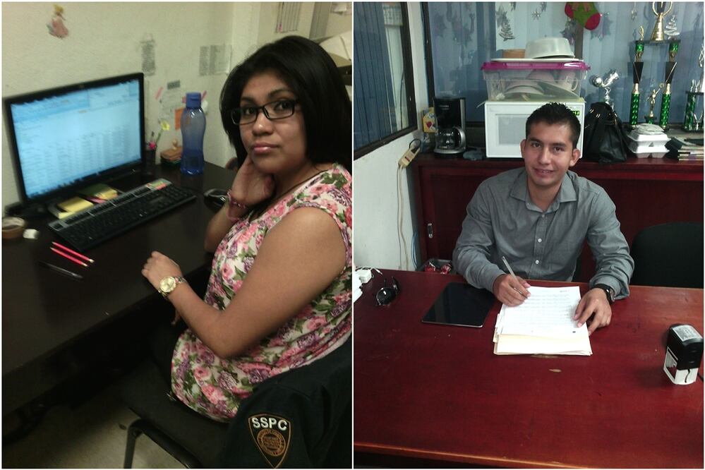 En las imágenes Jhony Fredman Aguilar Martín y Karla Guadalupe Pinacho López (Fotos: Oscar Gutierrez)