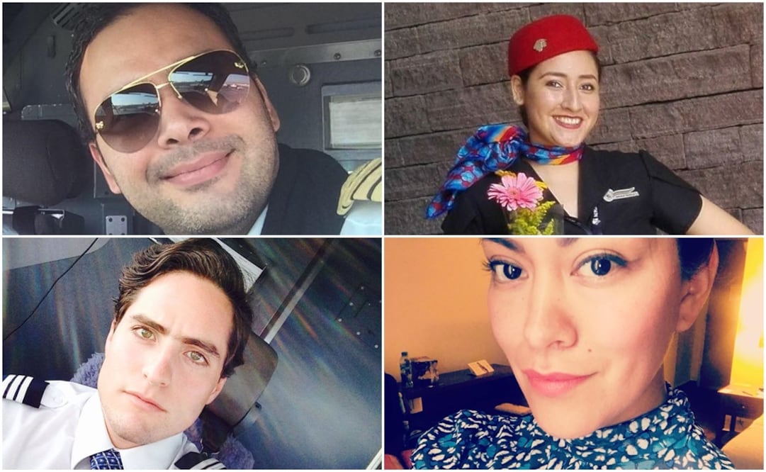 Fotografías tomadas de redes sociales y cotejadas con sindicatos de pilos y sobrecargos