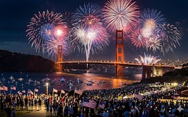 San Francisco celebrará el 4 de julio con un show de fuegos artificiales desde el Golden Gate