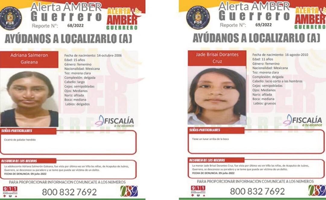 Las dos niñas escaparon del albergue alrededor de las 7:30 de la mañana del sábado 9 de julio, presuntamente a través de la malla ciclónica, según informó el DIF Acapulco. Foto: Especial.