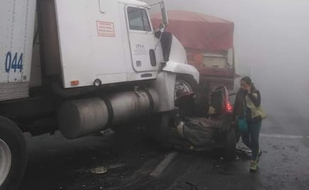 Dejan un muerto dos carambolas sobre la autopista México-Veracruz