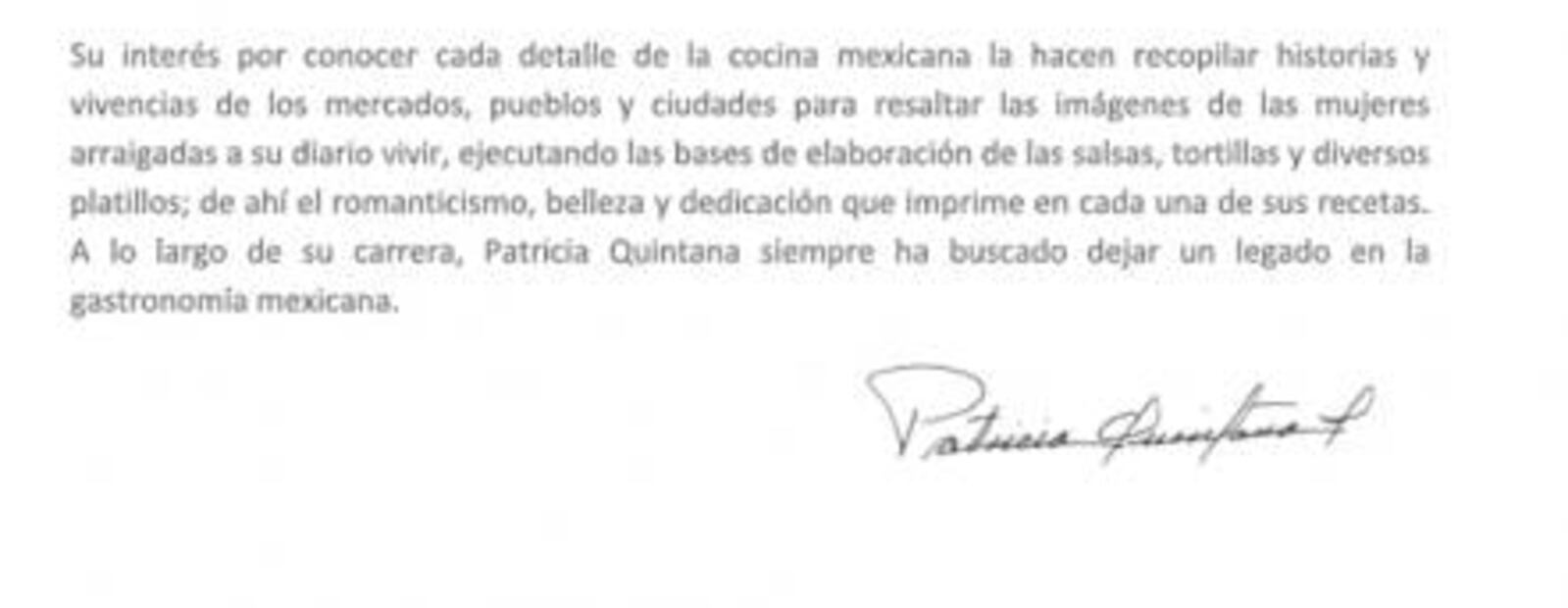 Familiares comparten últimos momentos de Patricia Quintana