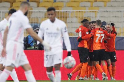 Real Madrid complica su pase a octavos la Champions tras perder con el Shakhtar