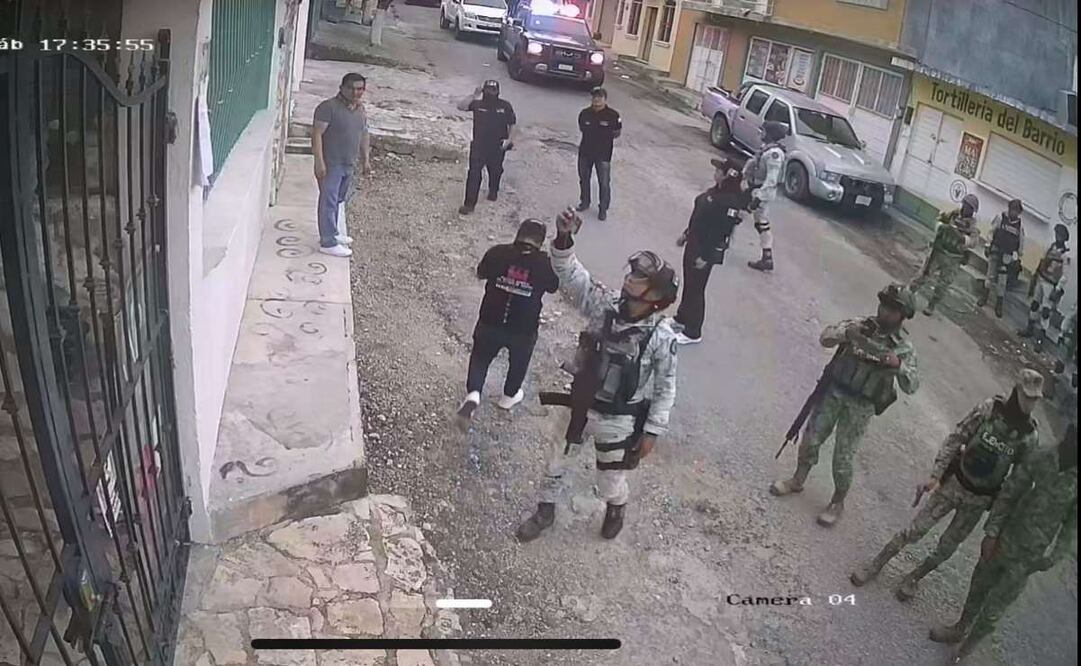 Elementos de seguridad allanan casa de fotoreportera en Chiapas (21/07/2025). Foto: Especial