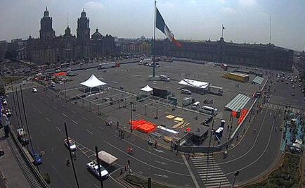 Instalan pista de carreras en el Zócalo