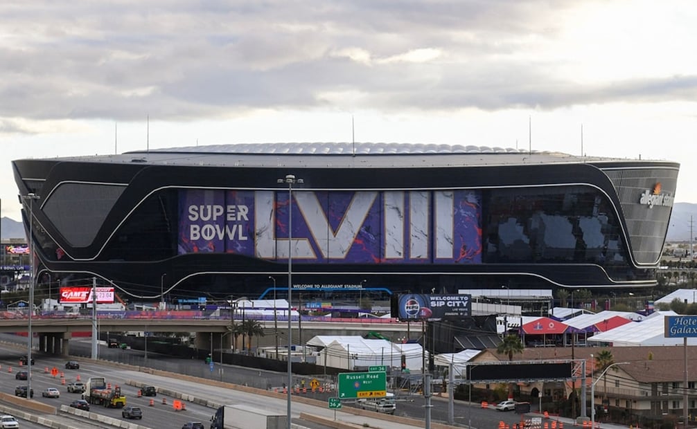 Allegiant Stadium está ubicado en Paradise, Nevada, y es un estadio de última generación. Foto: AFP