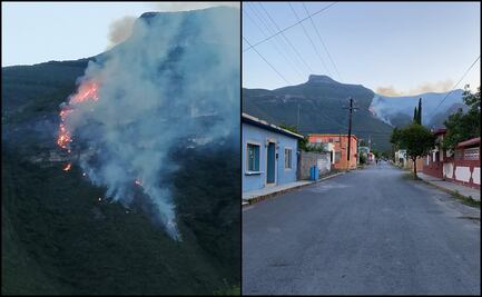 Excursionistas perdidos provocan incendio en zona montañosa de Nuevo León