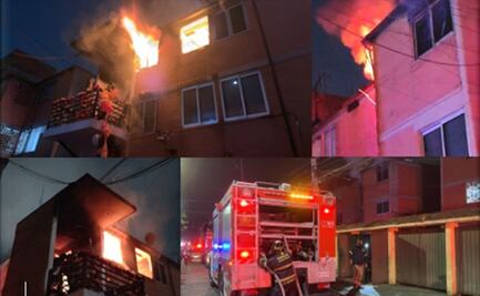 Se incendia departamento en Azcapotzalco durante las primeras horas de este 1 de enero; no se reportan lesionados