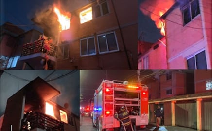 Se incendia departamento en Azcapotzalco durante las primeras horas de este 1 de enero; no se reportan lesionados