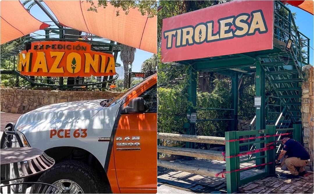 Protección Civil de Nuevo León solicitó una inspección exhaustiva en las instalaciones de Expedición Amazonia, ubicadas en Parque Fundidora. / Foto: Tomadas de Twitter.