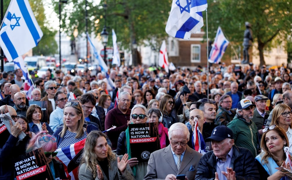 Protestas antiterrorismo en Reino Unido. (30/04/2026). Foto: EFE