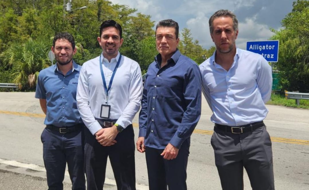 Rutilio Escandón visita Alligator Alcatraz. Foto: @RutilioEscandon