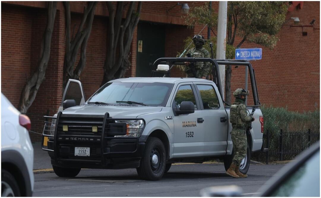 Operativo de la Marina en City Towers en la Ciudad de México. Foto: Francisco Rodríguez/ EL UNIVERSAL