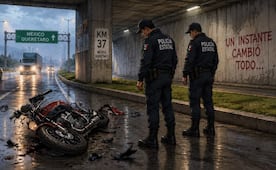 Mujer y biker salieron volando tras brutal impacto en la México-Querétaro, ninguno sobrevivió