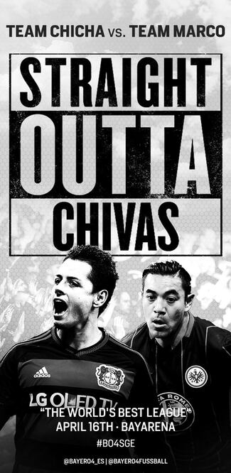 Javier Hernández vs. Marco Fabián, promovió ayer Leverkusen (TWITTER)