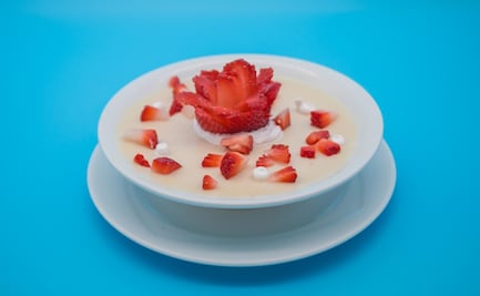 Cómo hacer panna cotta con fresas en casa