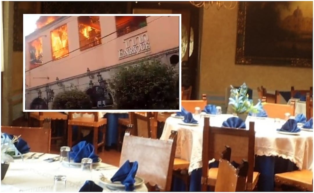 Enrique’s, el restaurante de comida mexicana se incendio la tarde de este martes. Foto:Especial