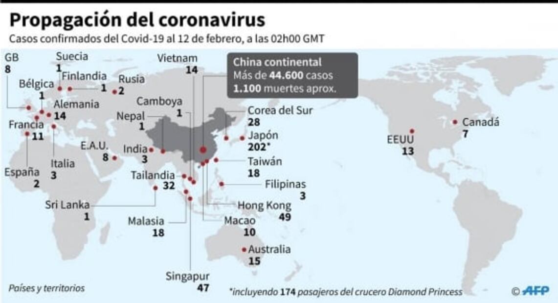 Confirman primer muerto en Japón por nuevo coronavirus