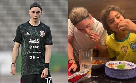 Marcelo Flores aprende a hacer tacos; niño le enseña