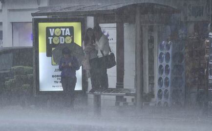 Rain and hail pelt the Valley of Mexico