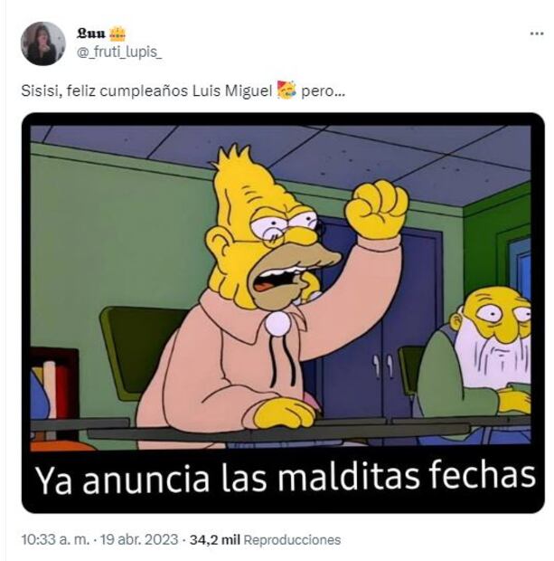 Meme por anuncio de Luis Miguel